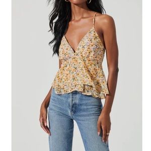 Floral Two Tiered Strappy Cami